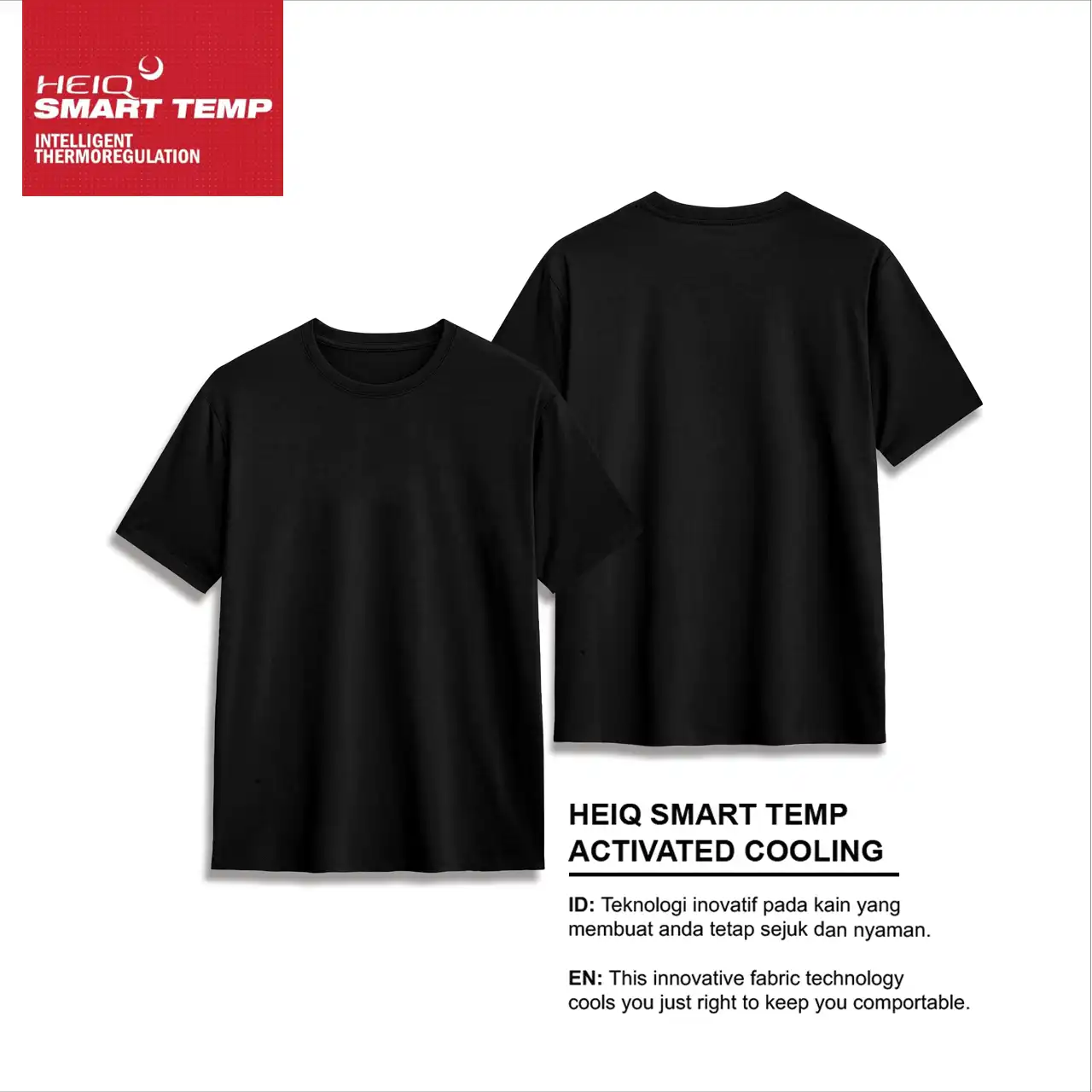 T-SHIRT WANITA 22S SMARTTEMP BLACK