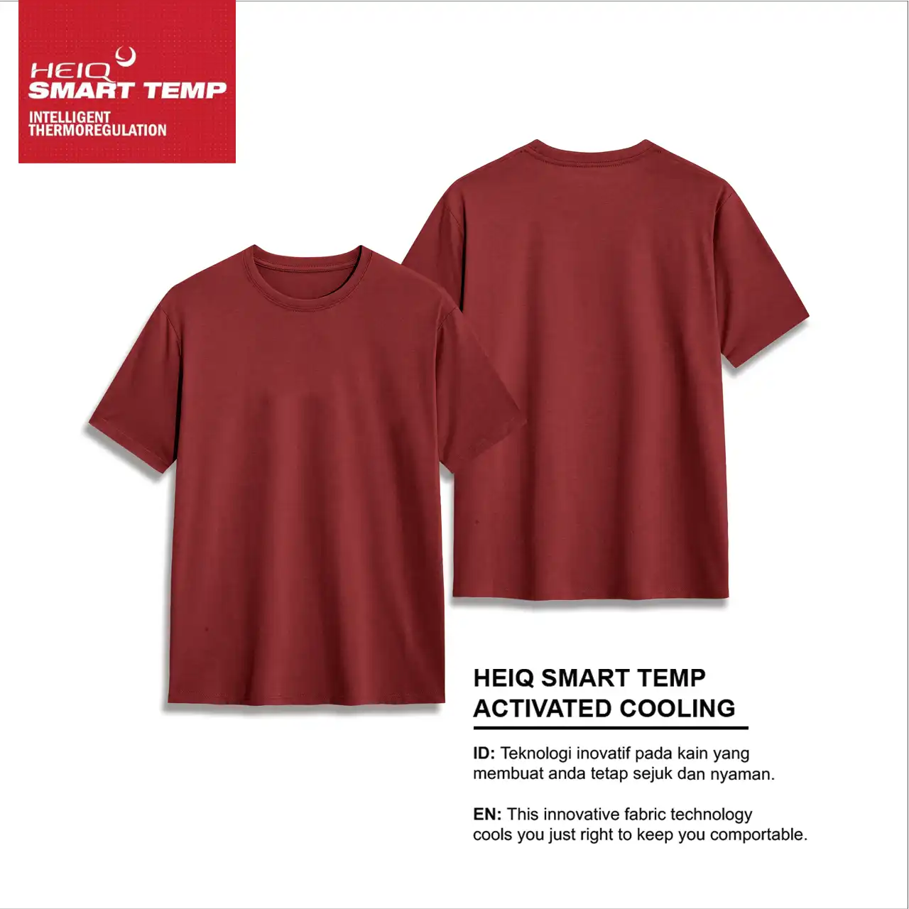 TSHIRT PRIA 22S SMART TEMP BRICK RED