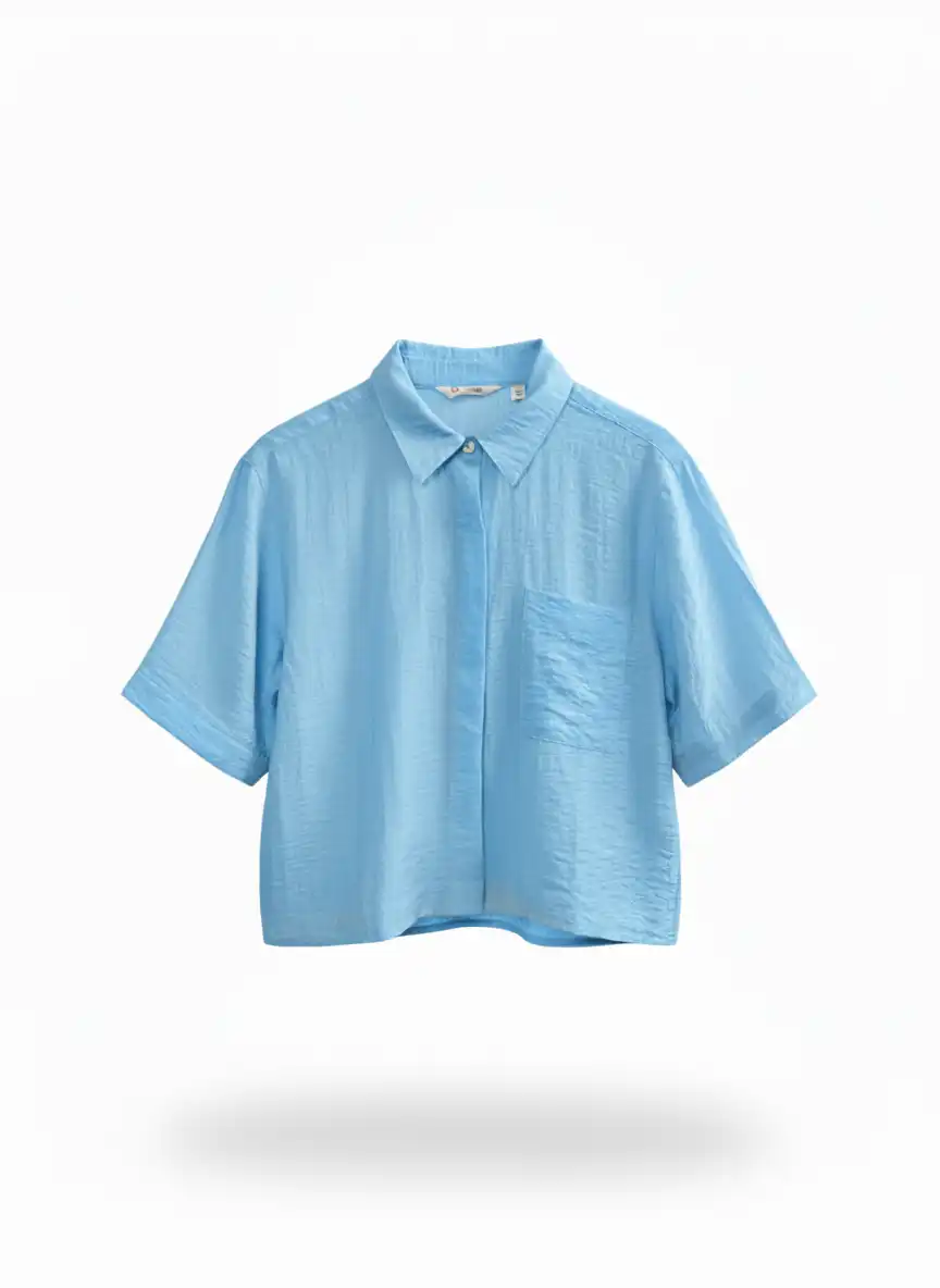 KEMEJA LINEN WOMEN BLUE SKY