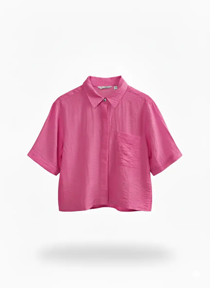 KEMEJA LINEN WOMEN DUSTY PINK